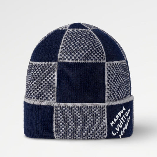 Bonnet Damier Heritage Bleu